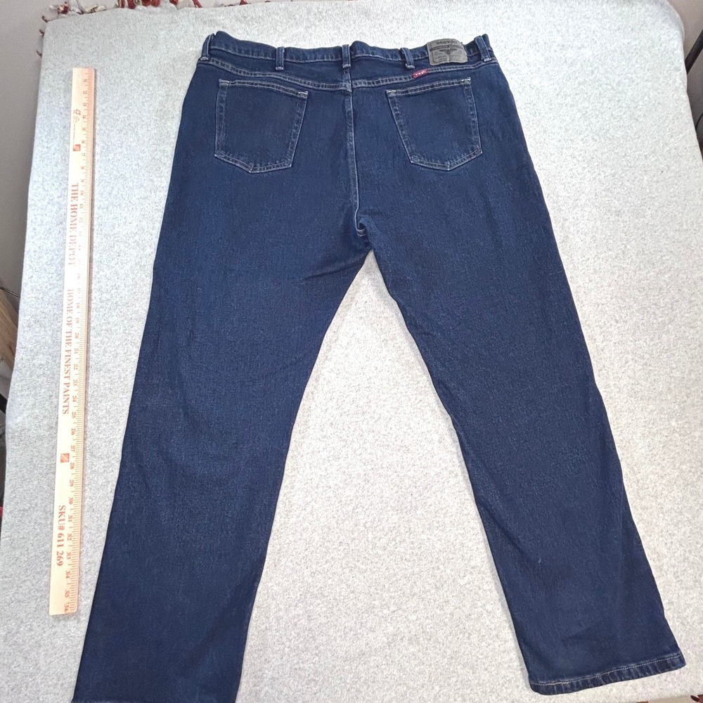 Wrangler Jeans Mens 44x30 Dark‎ Blue Excellent Stretch Denim 1096FXVMF - Picture 6 of 6